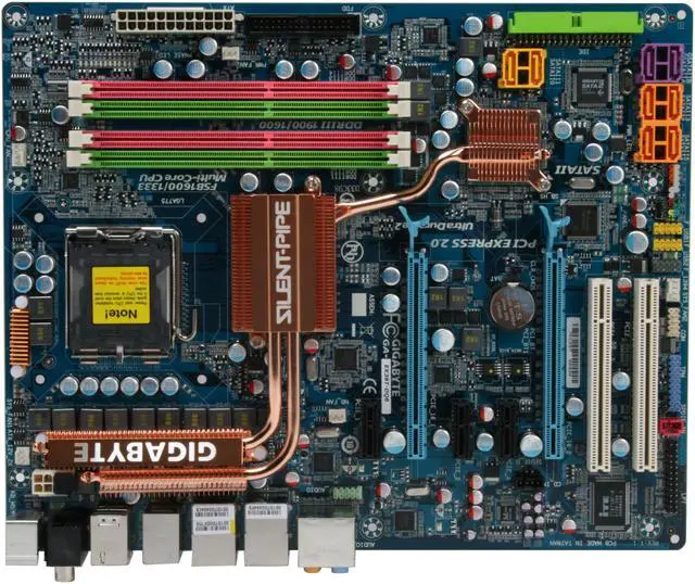 Alt view image 3 of 7 - GIGABYTE GA-EX38T-DQ6 LGA 775 Intel X38 ATX Intel Motherboard