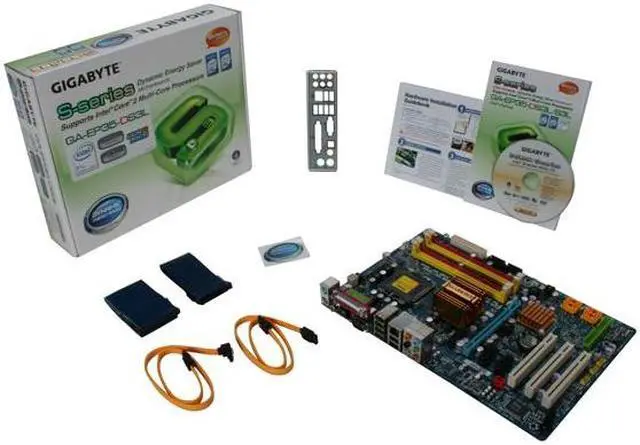 Alt view image 5 of 5 - GIGABYTE GA-EP35-DS3L LGA 775 Intel P35 ATX Intel Motherboard