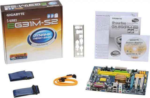 Alt view image 2 of 2 - GIGABYTE GA-EG31M-S2 LGA 775 Intel G31 Micro ATX Intel Motherboard
