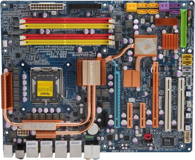 Alt view image 3 of 5 - GIGABYTE GA-EP45-DQ6 LGA 775 Intel P45 ATX Intel Motherboard