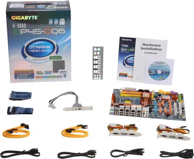 Alt view image 5 of 5 - GIGABYTE GA-EP45-DQ6 LGA 775 Intel P45 ATX Intel Motherboard