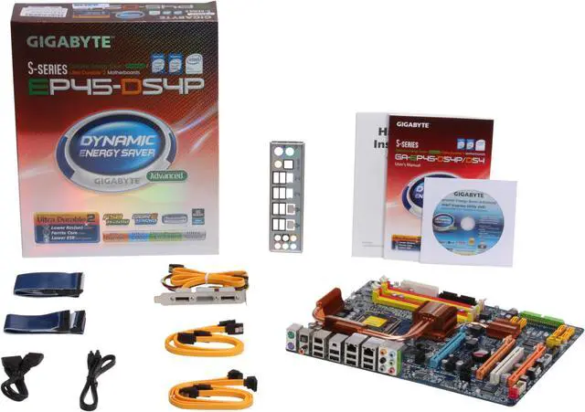 Alt view image 5 of 5 - GIGABYTE GA-EP45-DS4P LGA 775 Intel P45 ATX Intel Motherboard