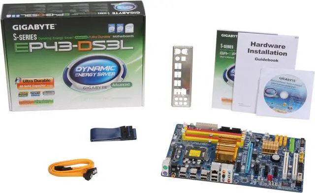 Alt view image 5 of 6 - GIGABYTE GA-EP43-DS3L LGA 775 Intel P43 ATX Intel Motherboard