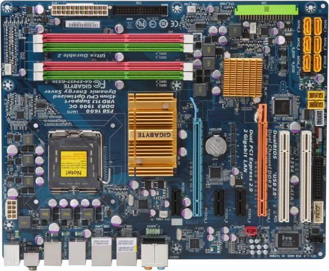 Alt view image 3 of 5 - GIGABYTE GA-EP45T-DS3R LGA 775 Intel P45 ATX Intel Motherboard