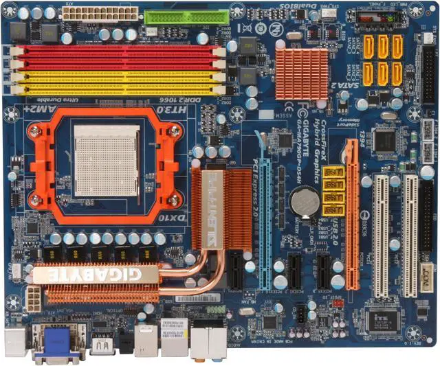 Alt view image 3 of 5 - GIGABYTE GA-MA790GP-DS4H AM2+/AM2 AMD 790GX HDMI ATX AMD Motherboard
