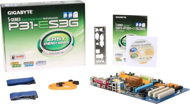 Alt view image 5 of 5 - GIGABYTE GA-P31-ES3G LGA 775 Intel P31 ATX Intel Motherboard