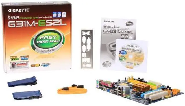 Alt view image 5 of 5 - GIGABYTE GA-G31M-ES2L LGA 775 Intel G31 Micro ATX Intel Motherboard