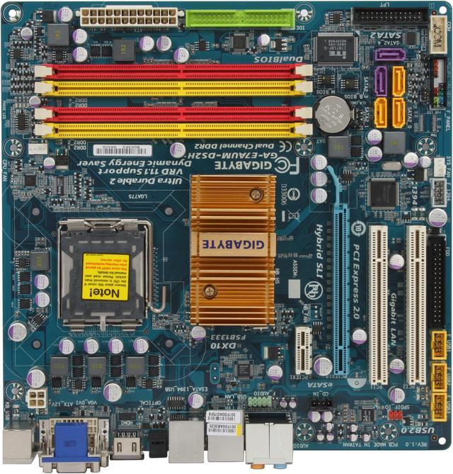 GIGABYTE GA-E7AUM-DS2H LGA 775 Micro ATX Intel Motherboard