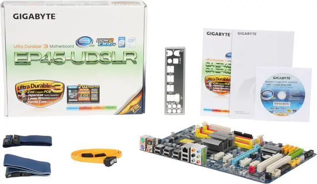 Alt view image 5 of 5 - GIGABYTE GA-EP45-UD3LR LGA 775 Intel P45 ATX Intel Motherboard