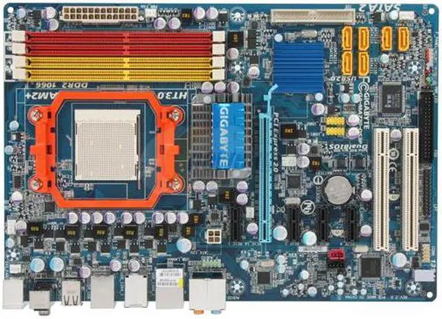 Alt view image 3 of 5 - GIGABYTE GA-MA770-DS3P AM2+/AM2 AMD 770 ATX AMD Motherboard