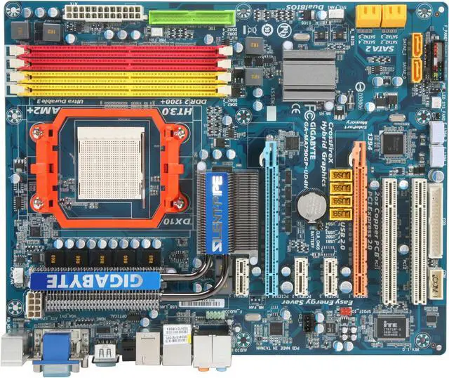 Alt view image 3 of 5 - GIGABYTE GA-MA790GP-UD4H AM3/AM2+/AM2 AMD 790GX HDMI ATX AMD Motherboard