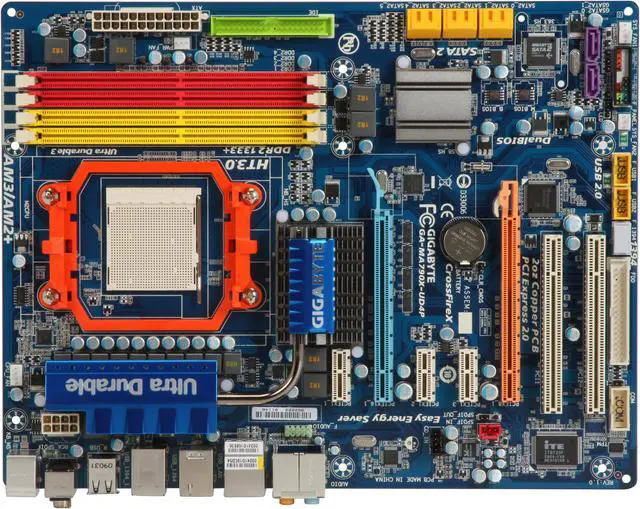 Alt view image 3 of 5 - GIGABYTE GA-MA790X-UD4P AM3/AM2+/AM2 AMD 790X ATX AMD Motherboard