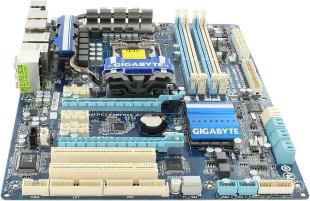 Alt view image 2 of 11 - GIGABYTE GA-P55-UD4P LGA 1156 Intel P55 ATX Intel Motherboard