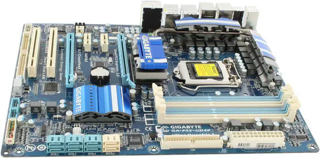 Alt view image 4 of 11 - GIGABYTE GA-P55-UD4P LGA 1156 Intel P55 ATX Intel Motherboard