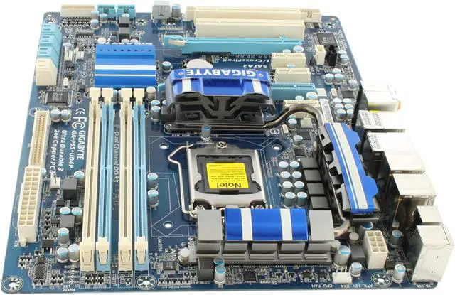 Alt view image 6 of 11 - GIGABYTE GA-P55-UD4P LGA 1156 Intel P55 ATX Intel Motherboard