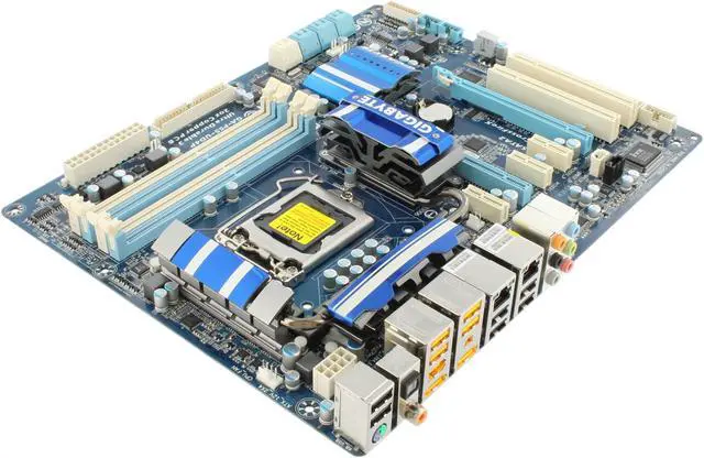 Alt view image 7 of 11 - GIGABYTE GA-P55-UD4P LGA 1156 Intel P55 ATX Intel Motherboard
