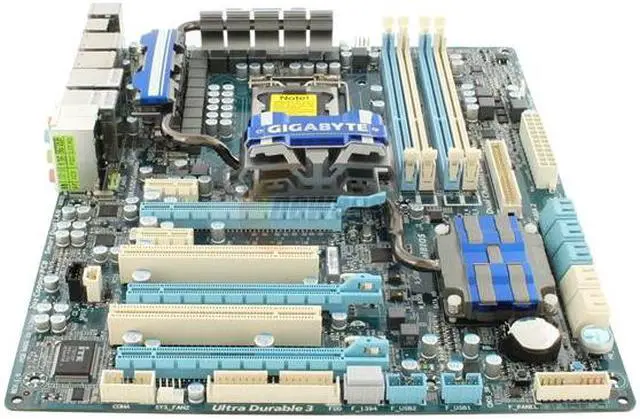Alt view image 2 of 11 - GIGABYTE GA-P55-UD5 LGA 1156 Intel P55 ATX Intel Motherboard