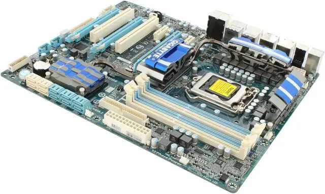 Alt view image 5 of 11 - GIGABYTE GA-P55-UD5 LGA 1156 Intel P55 ATX Intel Motherboard