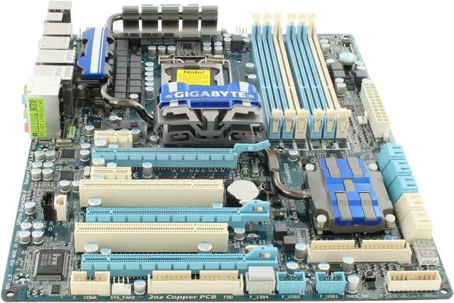 Alt view image 2 of 11 - GIGABYTE GA-P55-UD6 LGA 1156 Intel P55 ATX Intel Motherboard
