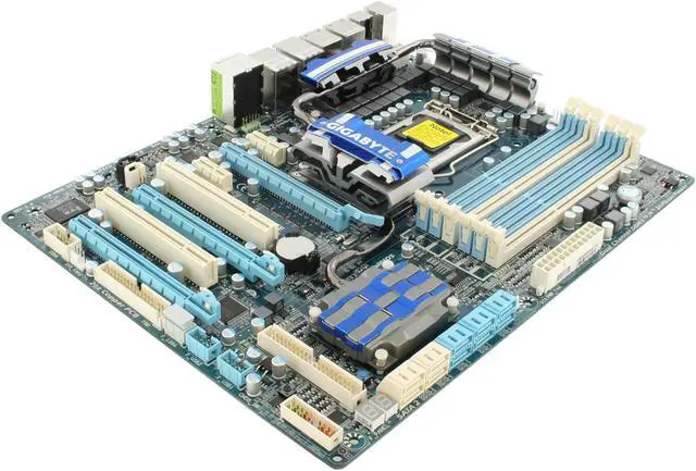 Alt view image 3 of 11 - GIGABYTE GA-P55-UD6 LGA 1156 Intel P55 ATX Intel Motherboard