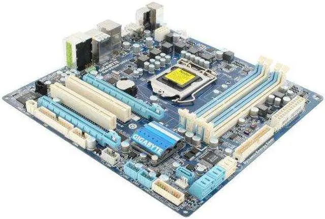 Alt view image 3 of 4 - GIGABYTE GA-P55M-UD2 LGA 1156 Intel P55 Micro ATX Intel Motherboard