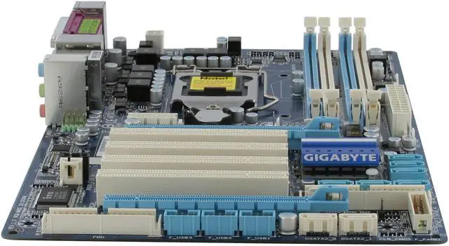 Alt view image 2 of 11 - GIGABYTE GA-P55-UD3L LGA 1156 Intel P55 ATX Intel Motherboard
