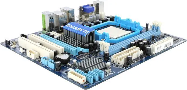 Alt view image 3 of 11 - GIGABYTE GA-MA78LM-S2 AM3/AM2+/AM2 AMD 760G Micro ATX AMD Motherboard
