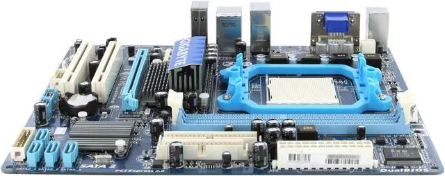 Alt view image 4 of 11 - GIGABYTE GA-MA78LM-S2 AM3/AM2+/AM2 AMD 760G Micro ATX AMD Motherboard