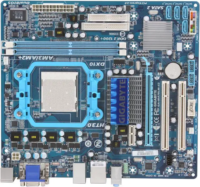 Alt view image 9 of 11 - GIGABYTE GA-MA78LM-S2 AM3/AM2+/AM2 AMD 760G Micro ATX AMD Motherboard