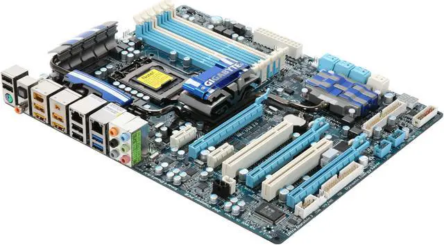Main image of GIGABYTE GA-P55A-UD6 LGA 1156 Intel P55 USB 3.0 ATX Intel Motherboard w/ USB 3.0 & SATA 6 Gb/s