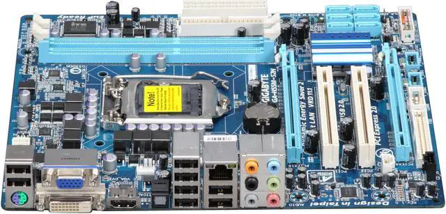 Alt view image 2 of 5 - GIGABYTE GA-H55M-S2H LGA 1156 Intel H55 HDMI Micro ATX Intel Motherboard