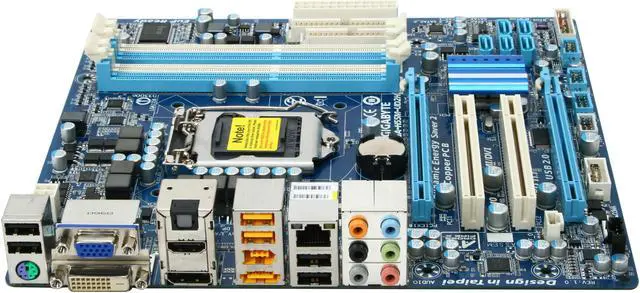 Alt view image 2 of 5 - GIGABYTE GA-H55M-UD2H LGA 1156 Intel H55 HDMI Micro ATX Intel Motherboard