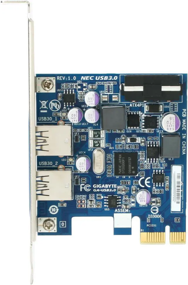 Alt view image 3 of 6 - GIGABYTE Model GA-USB3.0 USB 3.0 Adapter