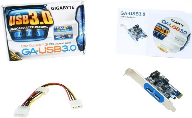 Alt view image 6 of 6 - GIGABYTE Model GA-USB3.0 USB 3.0 Adapter