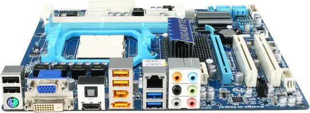 Alt view image 2 of 5 - GIGABYTE GA-785GMT-USB3 AM3 AMD 785G USB 3.0 HDMI Micro ATX AMD Motherboard