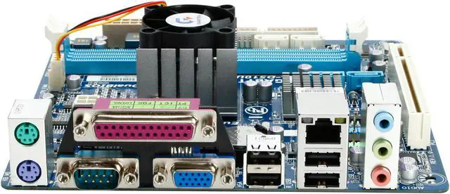 Alt view image 2 of 5 - GIGABYTE GA-D510UD Intel Atom D510 BGA559 Intel NM10 Mini ITX Motherboard / CPU Combo