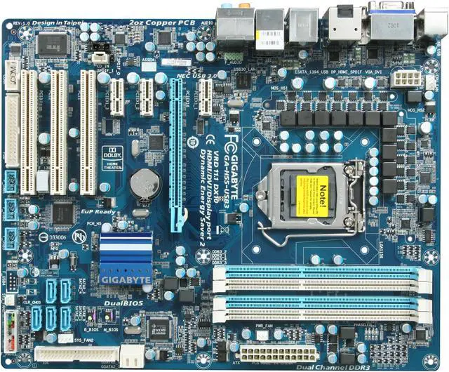 Alt view image 3 of 5 - GIGABYTE GA-H55-USB3 LGA 1156 Intel H55 HDMI USB 3.0 ATX Intel Motherboard
