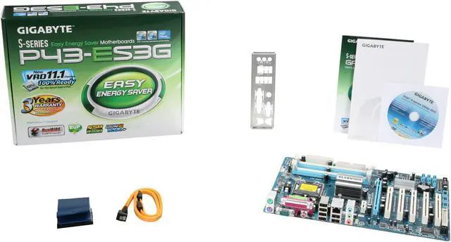 Alt view image 5 of 5 - GIGABYTE GA-P43-ES3G LGA 775 Intel P43 ATX Intel Motherboard