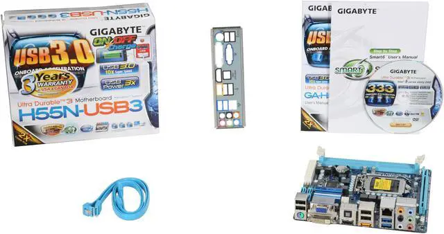 Alt view image 5 of 5 - GIGABYTE GA-H55N-USB3 LGA 1156 Intel H55 HDMI USB 3.0 Mini ITX Intel Motherboard