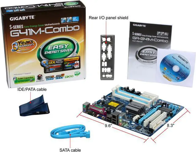Alt view image 5 of 5 - GIGABYTE GA-G41M-Combo LGA 775 Intel G41 Micro ATX Intel Motherboard