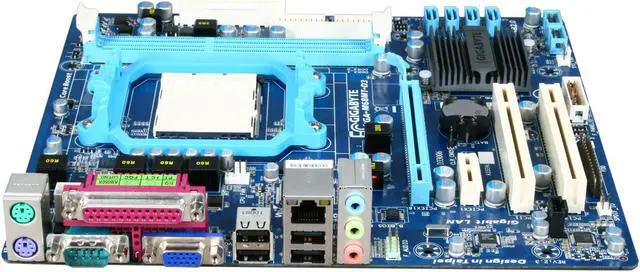 Alt view image 2 of 5 - GIGABYTE GA-M68MT-D3 AM3 NVIDIA GeForce 7025/nForce 630a chipset Micro ATX AMD Motherboard