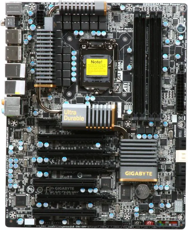 Alt view image 3 of 4 - GIGABYTE GA-P67A-UD7 LGA 1155 Intel P67 USB 3.0 ATX Intel Motherboard