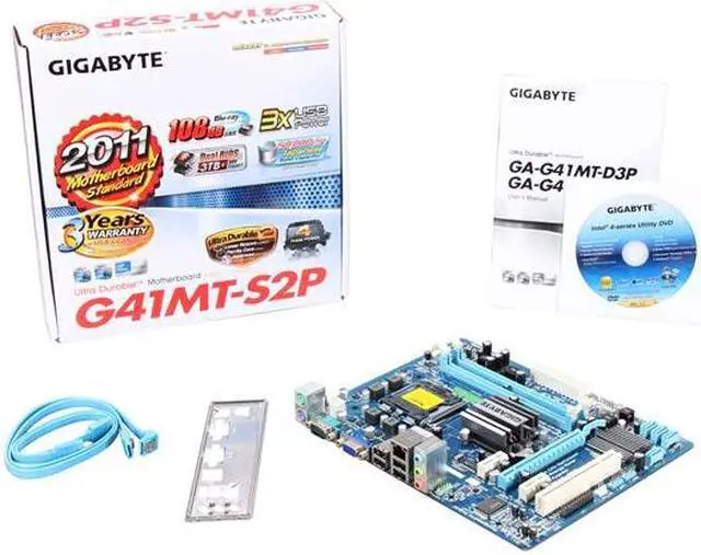 Alt view image 5 of 5 - GIGABYTE GA-G41MT-S2P LGA 775 Intel G41 Micro ATX Intel Motherboard