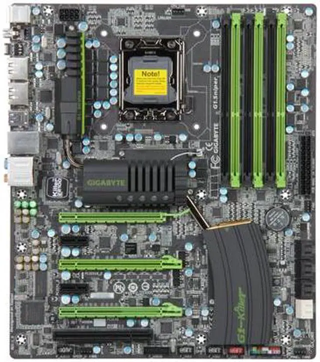 Alt view image 3 of 5 - GIGABYTE G1 Gaming G1.Sniper LGA 1366 Intel X58 USB 3.0 ATX Intel Motherboard