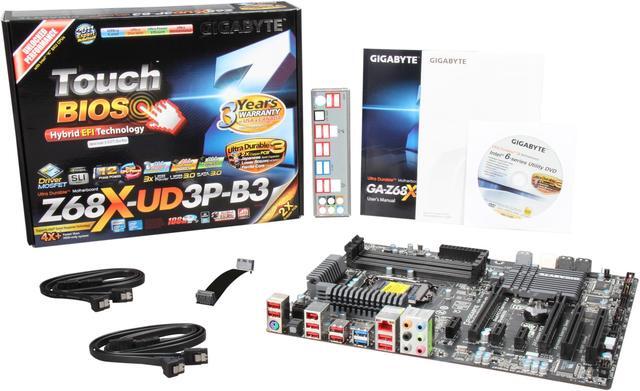 Alt view image 5 of 5 - GIGABYTE GA-Z68X-UD3P-B3 LGA 1155 Intel Z68 USB 3.0 ATX Intel Motherboard