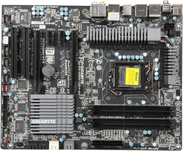 Alt view image 3 of 5 - GIGABYTE GA-Z68X-UD4-B3 LGA 1155 Intel Z68 USB 3.0 ATX Intel Motherboard
