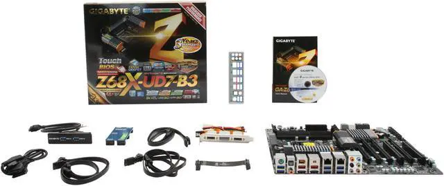 Alt view image 5 of 5 - GIGABYTE GA-Z68X-UD7-B3 LGA 1155 Intel Z68 USB 3.0 ATX Intel Motherboard