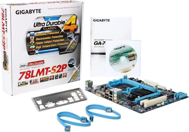 Alt view image 5 of 5 - GIGABYTE GA-78LMT-S2P(rev 5.1) AM3+ AMD 760G + SB710 Micro ATX AMD Motherboard