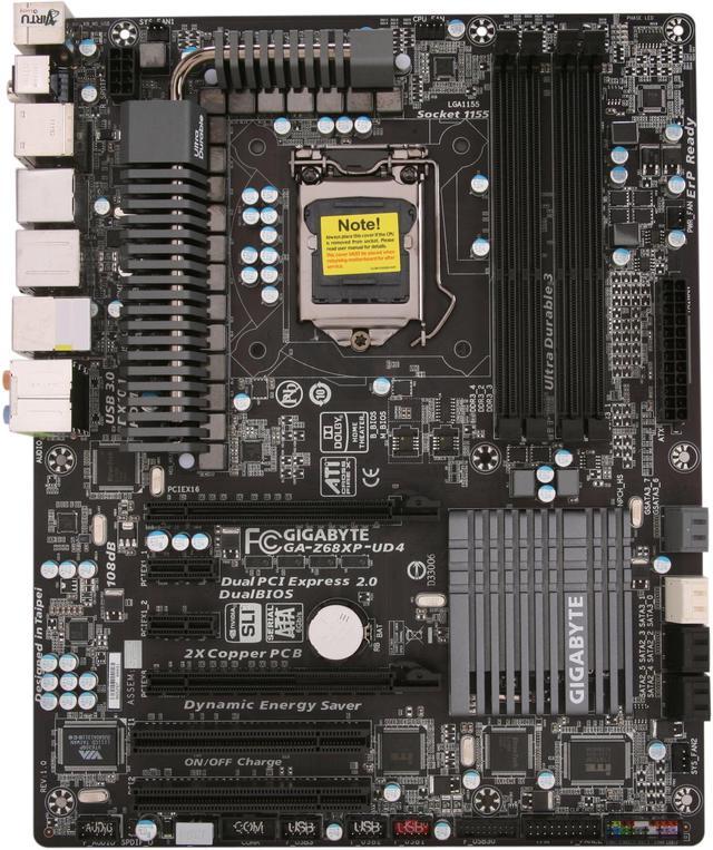 GIGABYTE GA-Z68XP-UD4 LGA 1155 ATX Intel Motherboard - Newegg.com