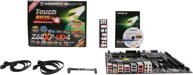Alt view image 5 of 5 - GIGABYTE GA-Z68XP-UD4 LGA 1155 Intel Z68 HDMI USB 3.0 ATX Intel Motherboard